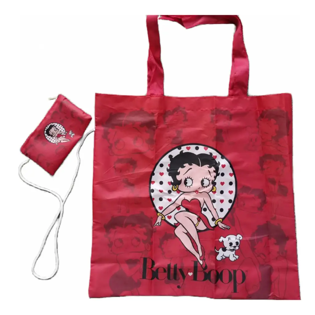 Betty Boop Bag w/ Pouch Red - 12pc Set