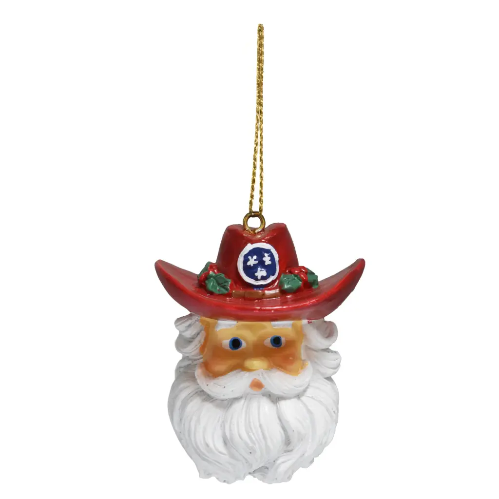 Tennessee Ornament - Cowboy Santa 