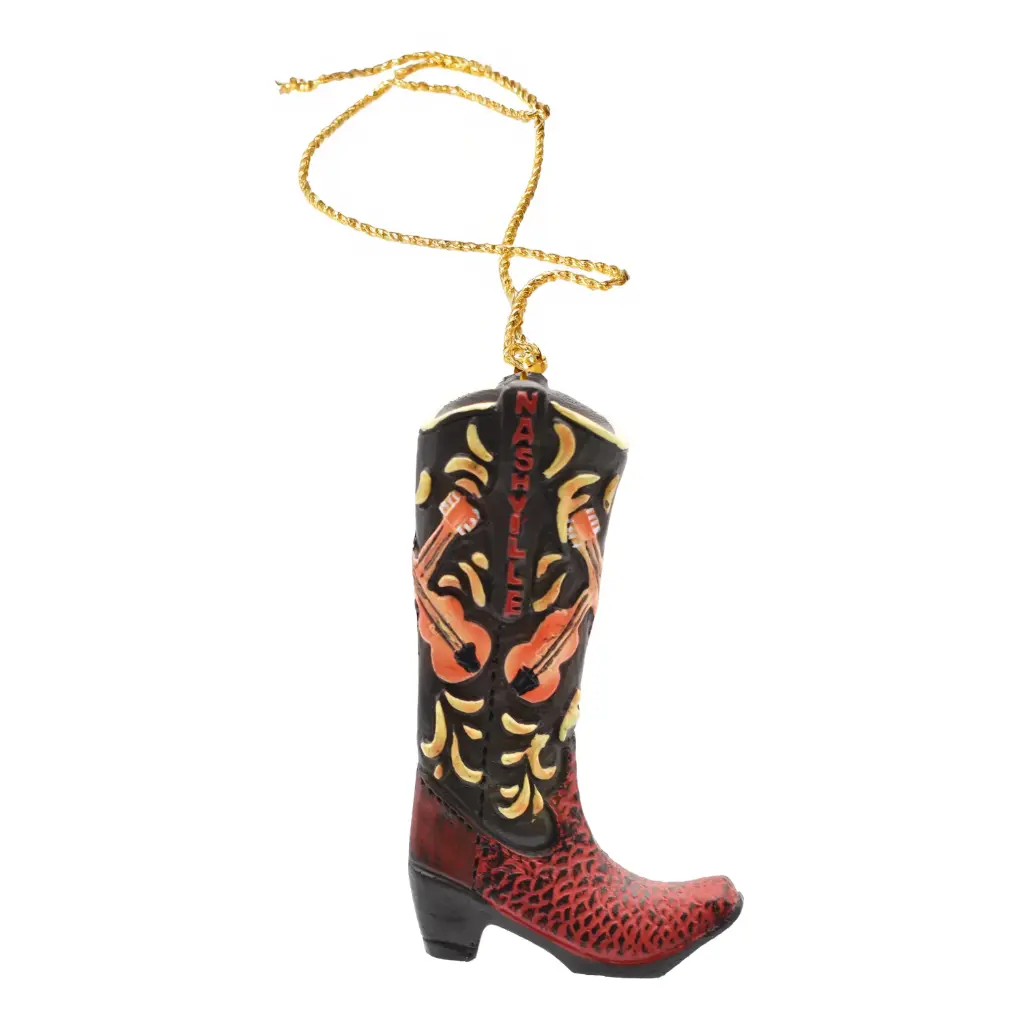 Nashville Ornament - Cowboy boot polyresin