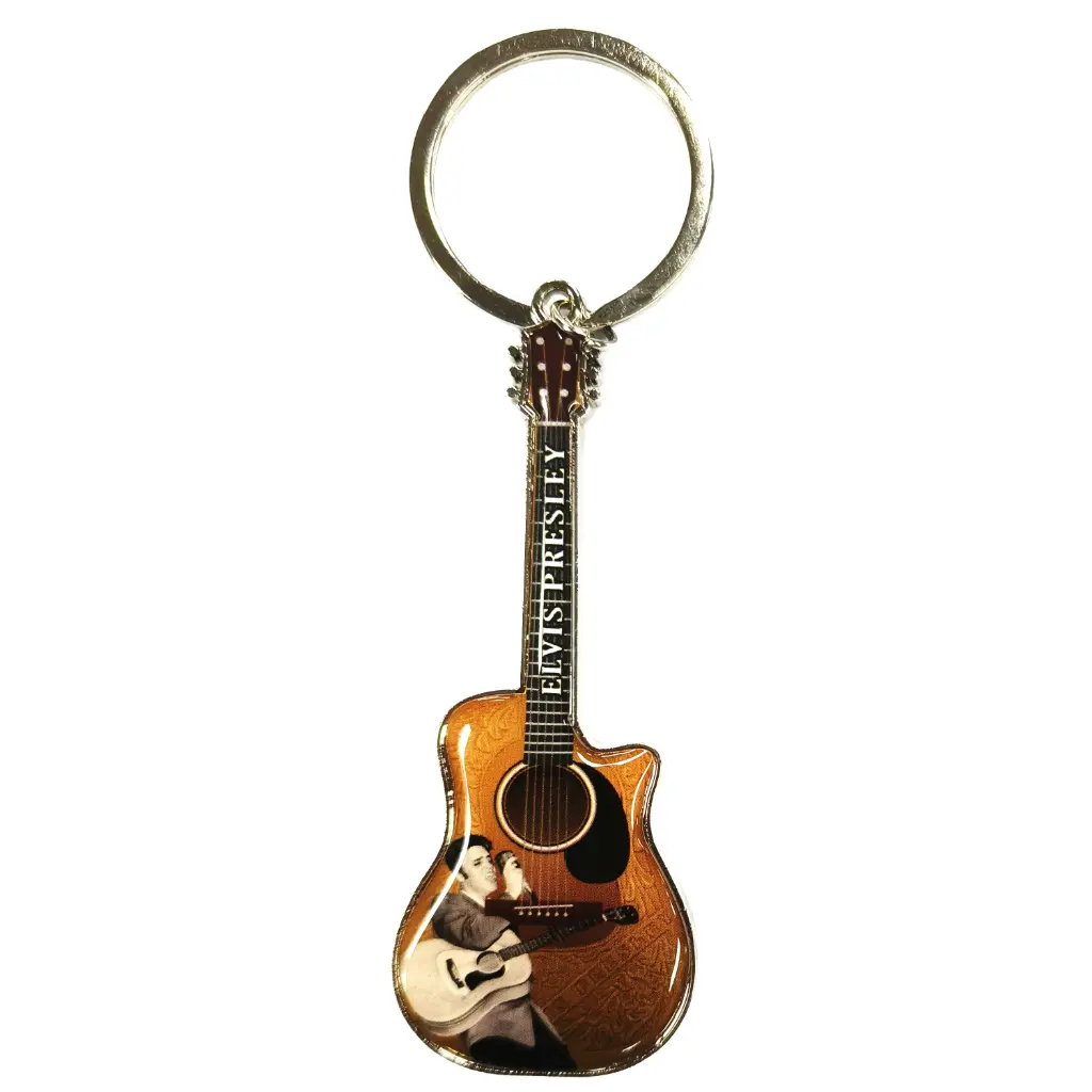 Elvis Keychain - Guitar Microphone