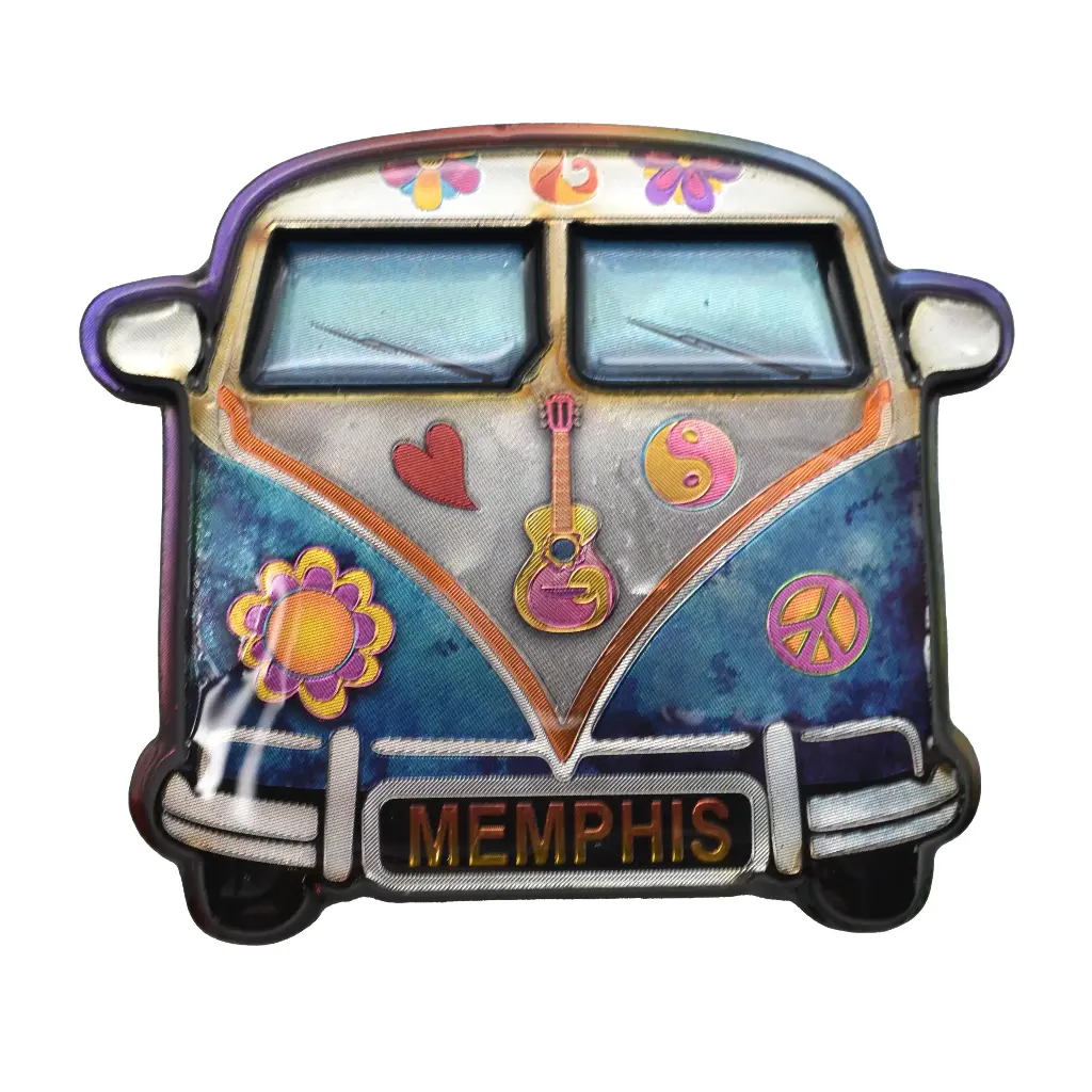 Memphis Magnet - Hippy Van Colorful