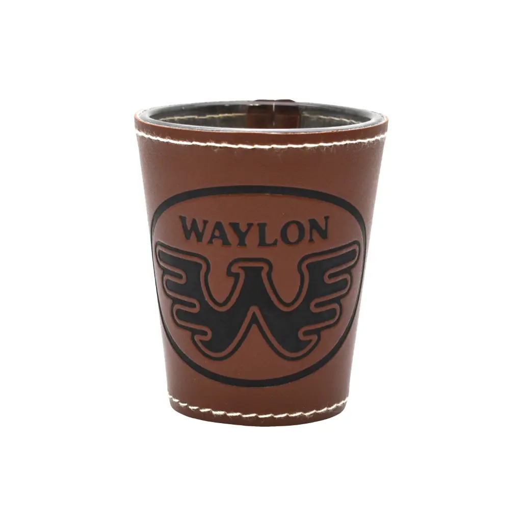 Waylon Jennings Shot Glass - Leather