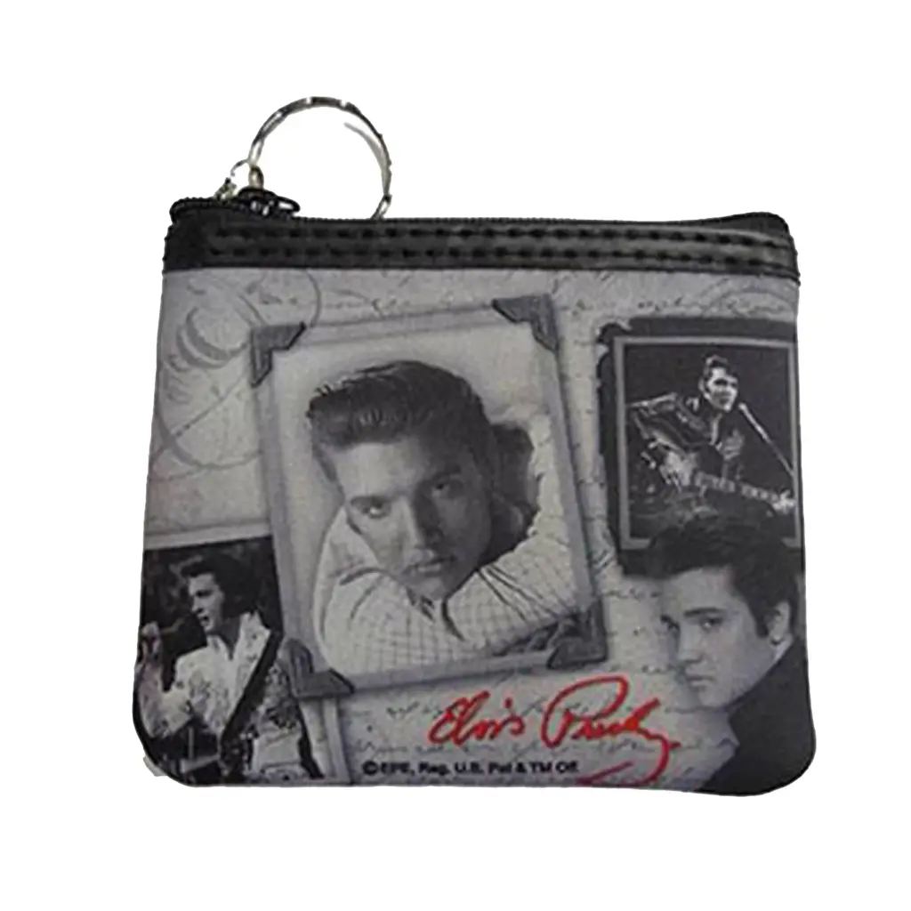 Elvis Keychain/Coin Purse - Frames With Letter