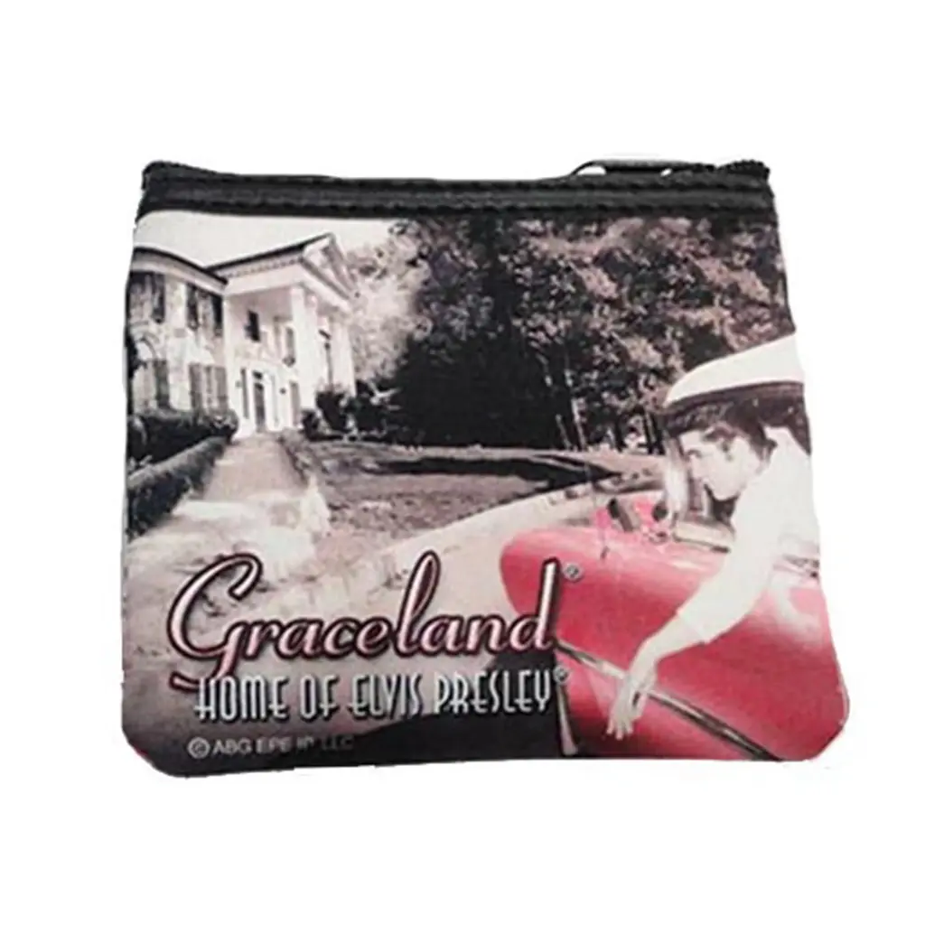 Elvis Keychain/Coin Purse - In Car At Graceland