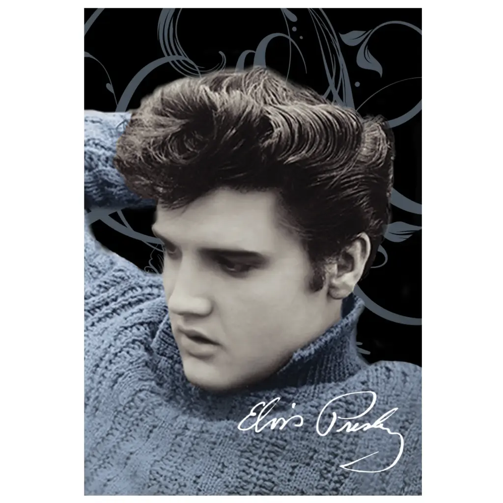 Elvis Postcards - Blue Sweater - Pack of 50
