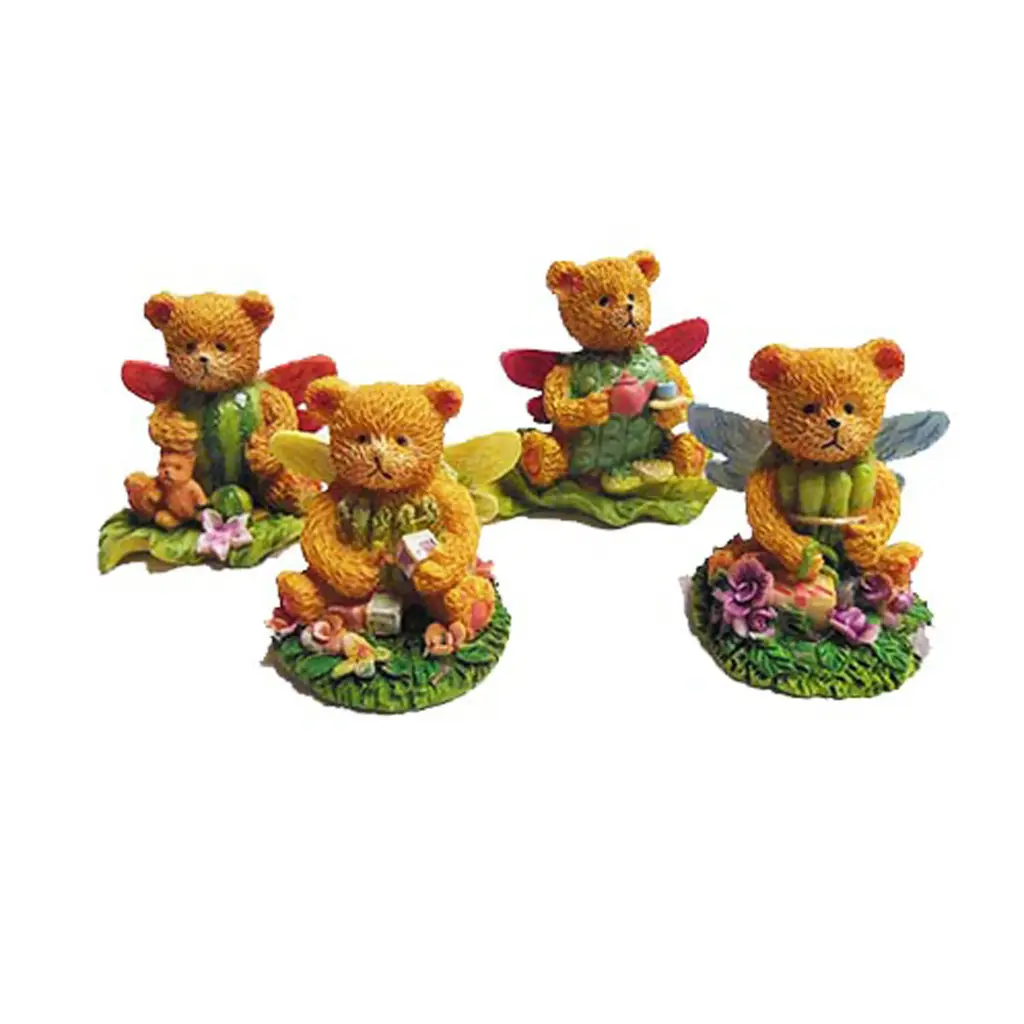 Bear Figurine - Set of 4