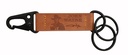 John Wayne Leather Keychain - Belt Clip