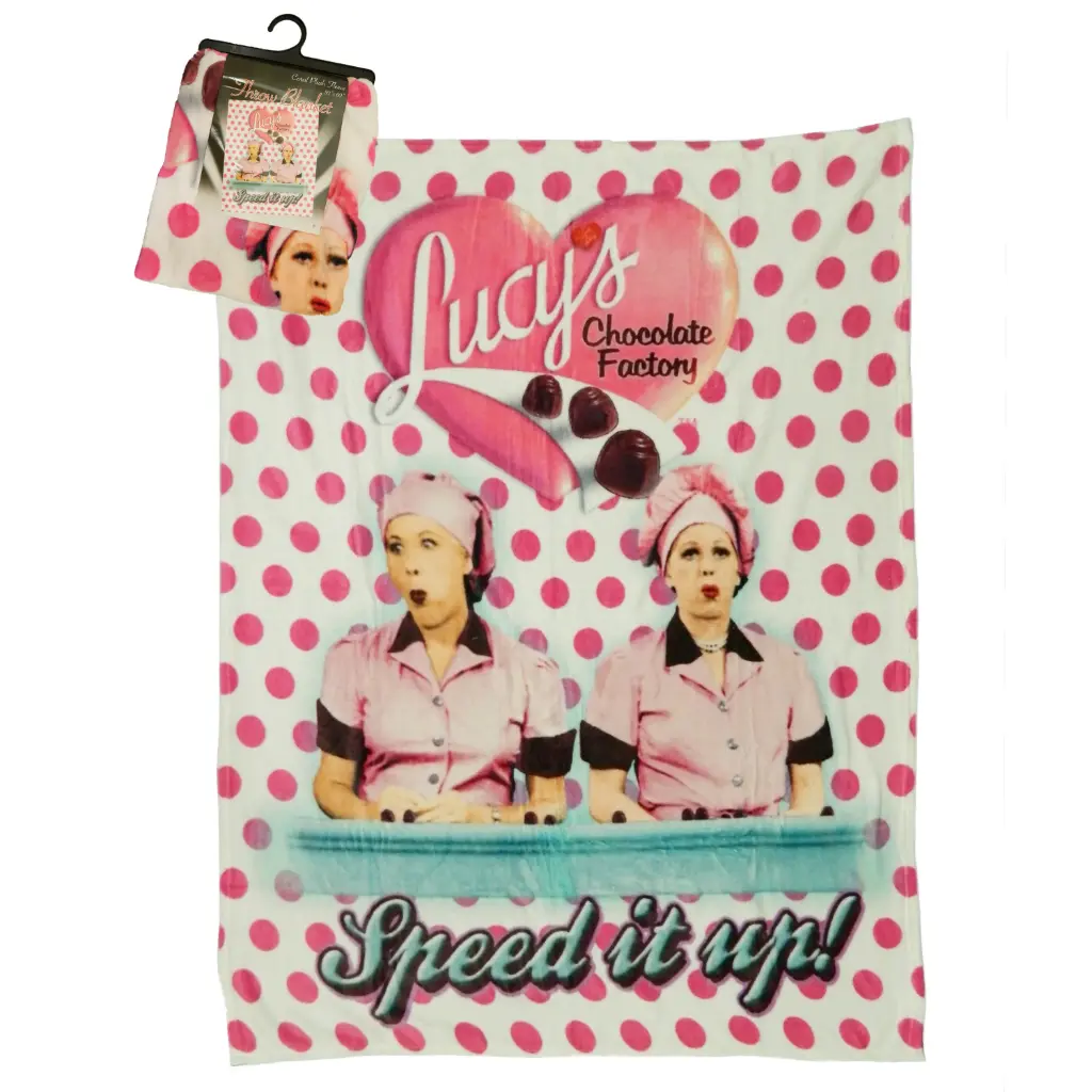Lucy Throw Blanket - Chocolate Factory