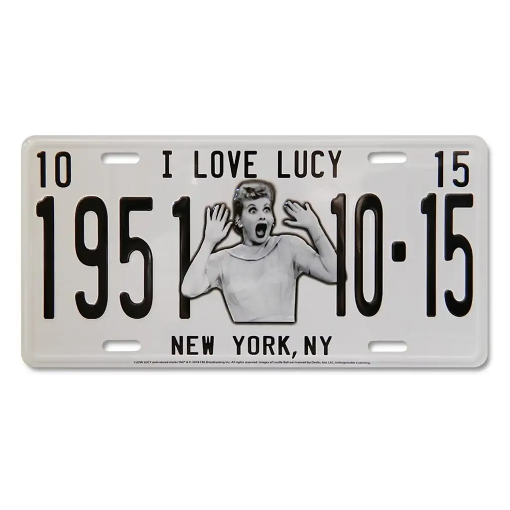 Lucy License Plate - 1951