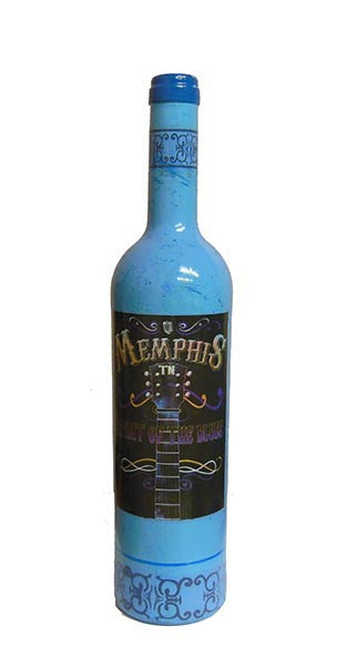 Memphis Wine Bottle - Spirit Blues
