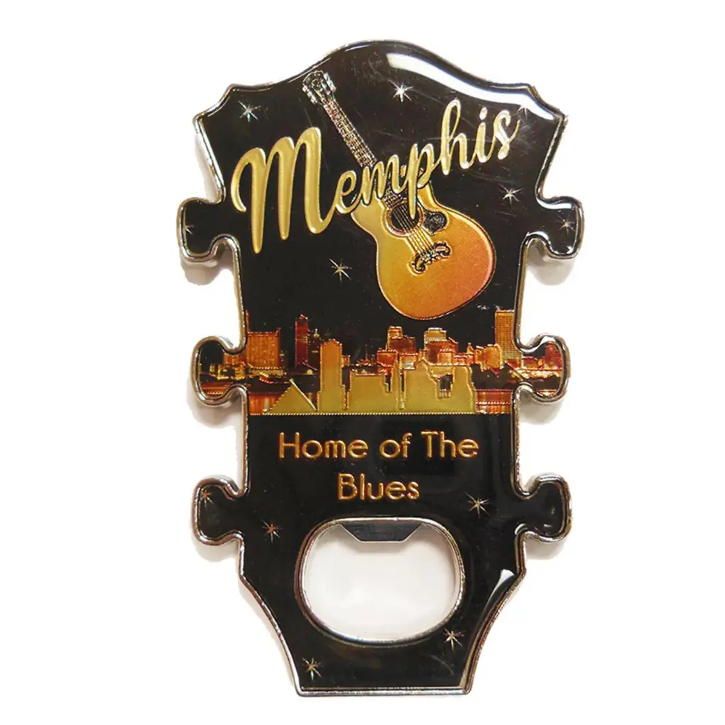 Memphis Bottle Opener & Magnet - Guitar Neck