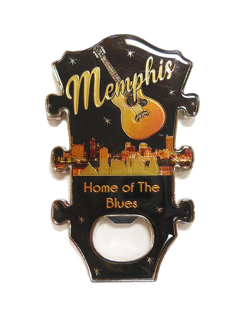 Memphis Bottle Opener & Magnet - Guitar Neck