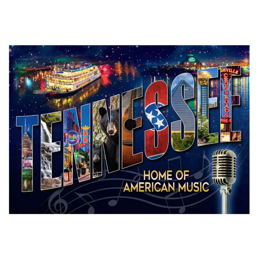 Tennessee Postcards - Letters Collage - Pack of 50