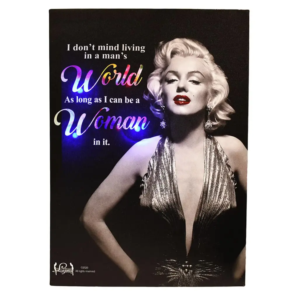 Marilyn Monroe Canvas  - Woman World w/ Lights