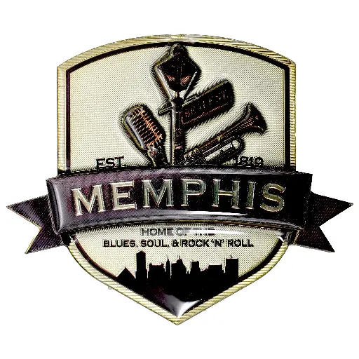 [M7162] Memphis Magnet - Badge Laser 3D