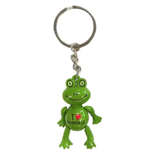 [N7271] Nashville Keychain - Frog I Heart Nashville