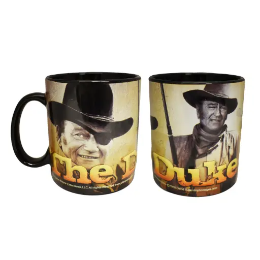[JW4610] John Wayne Mug - Embossed Collage