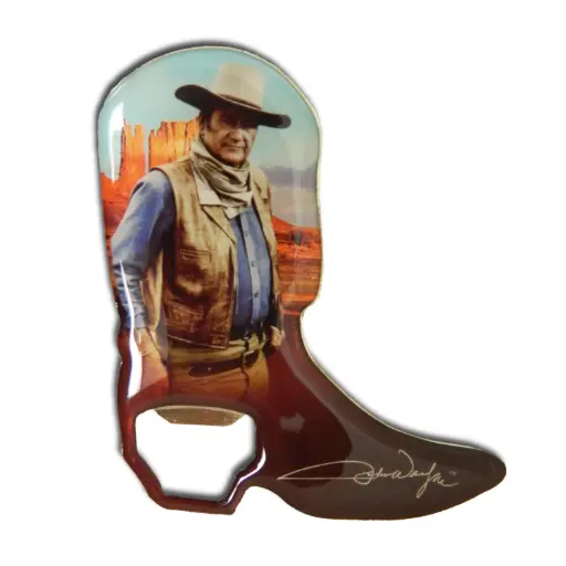 [JW4622] John Wayne Bottle Opener and Magnet - Boot
