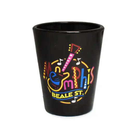 [M4701] Memphis Shot Glass - Round Neon