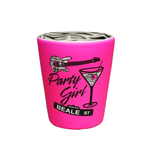 [M4839] Memphis Shot Glass - Party Girl Zebra