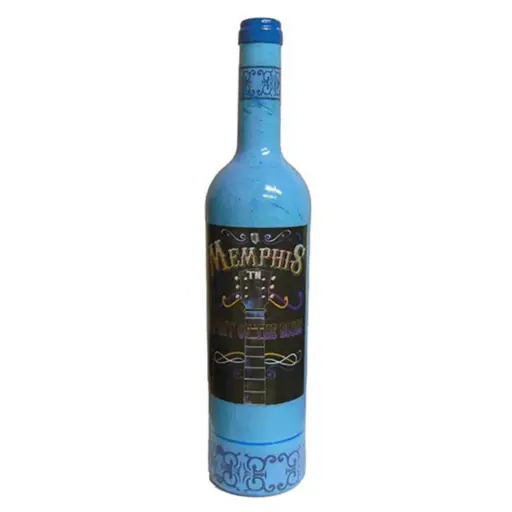 [M5421] Memphis Wine Bottle - Spirit Blues