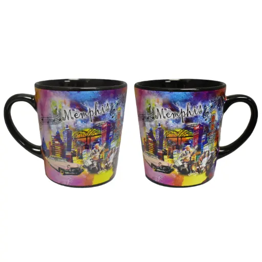 [M5829] Memphis Mug - Collage Skyline