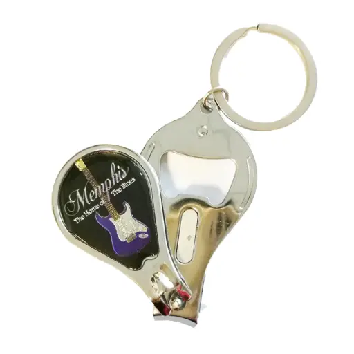 [M5877] Memphis Key Chain, Nail Clipper & Bottle Opener
