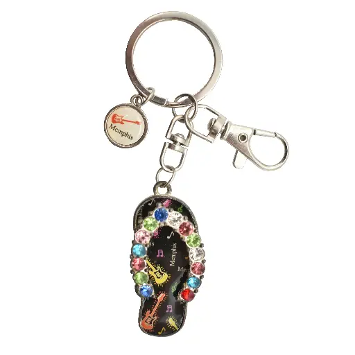 [M5891] Memphis Key Chain - Flip Flop Multicolor