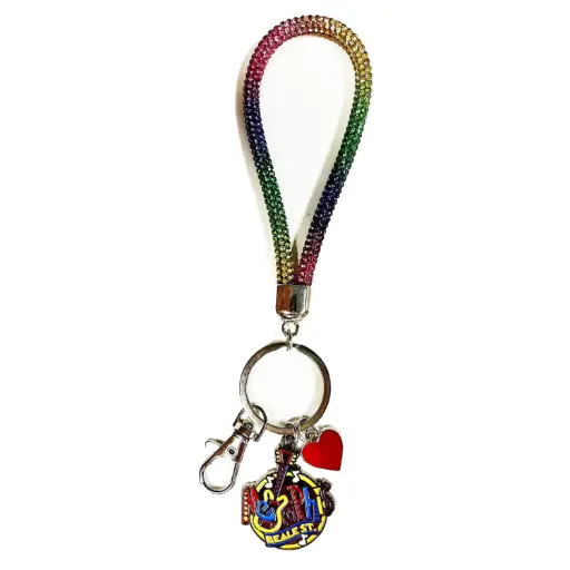 [M6425] Memphis Key Chain - Wristlet w/Charms