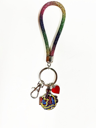 [M6425] Memphis Key Chain - Wristlet w/Charms
