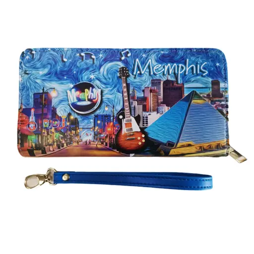 [M6623] Memphis Wallet - Starry Night