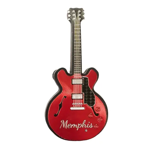 [M6678A] Memphis Magnet - Foil Guitar Red
