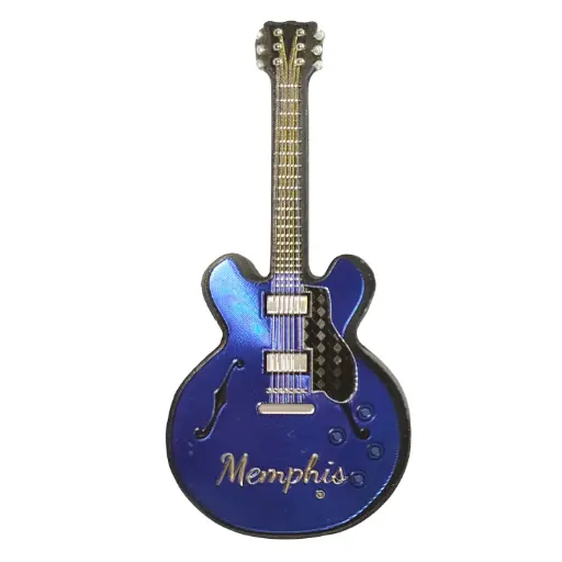 [M6678B] Memphis Magnet - Foil Guitar Blue
