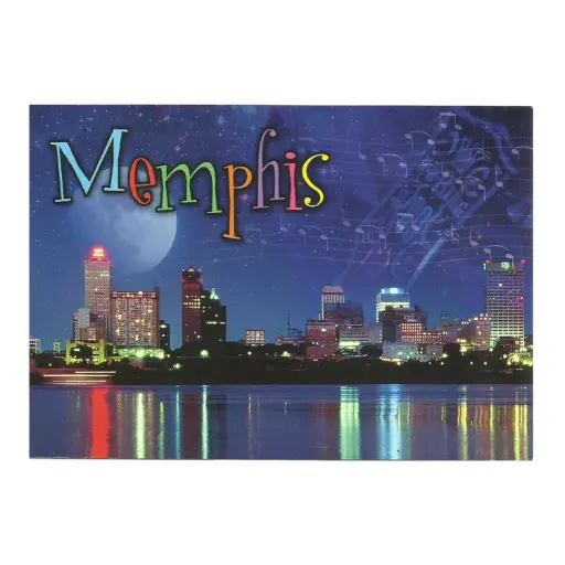 [MSP2082A] Memphis Postcard - Skyline - Pack of 50