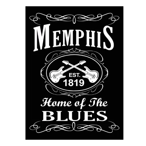 [MSP2126] Memphis Postcard - Home of Blues - Pack of 50