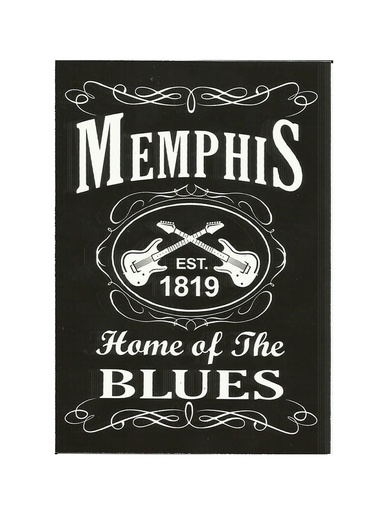 [MSP2126] Memphis Postcard - Home of Blues - Pack of 50