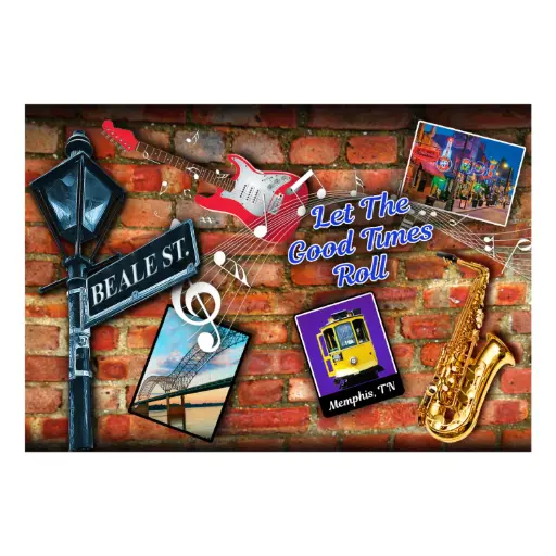 [MSP6429] Memphis Postcards - Brick Wall - Pack of 50