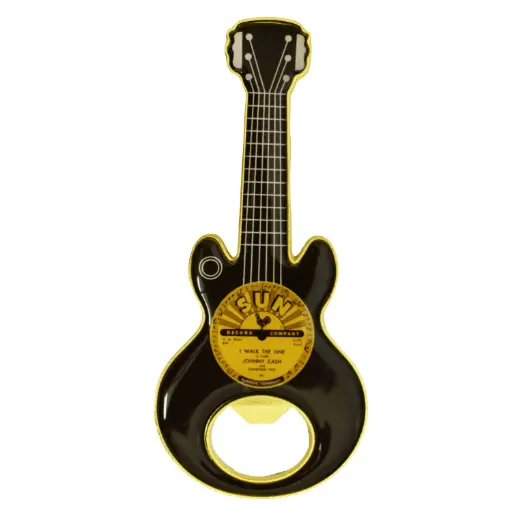 [SR6452] Sun Record Bottle Opener & Magnet -Johnny Cash I Walk The Line