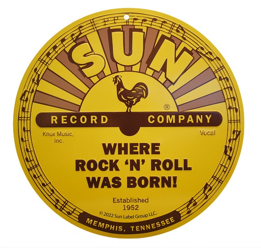 [SR6464] Sun Record Tin Sign - Where Rock 'N' Roll Was Born
