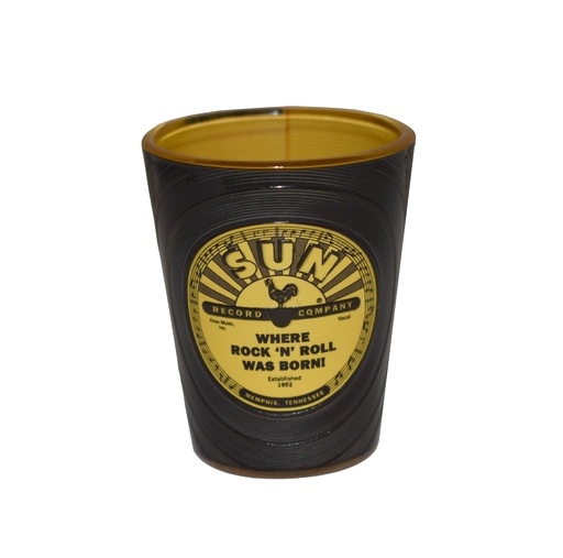 [SR6737] Sun Record Shot Glass - Record Embossed