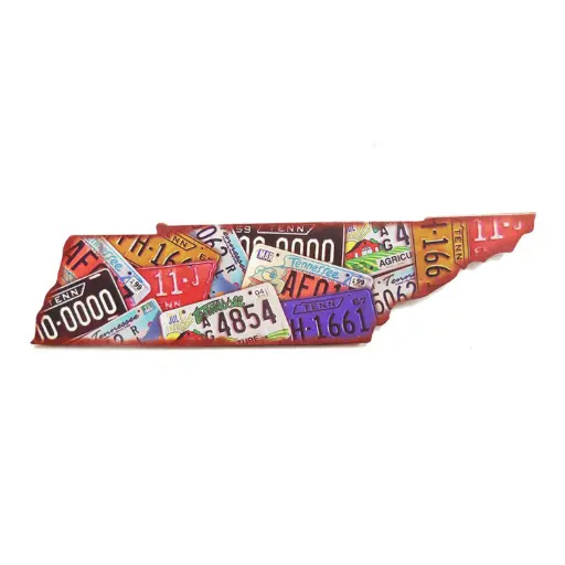 [T5977] Tennessee Magnet - State License Plates