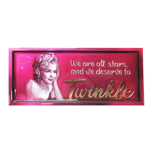 [Y6247] Marilyn Monroe Magnet - Pink Twinkle 3D