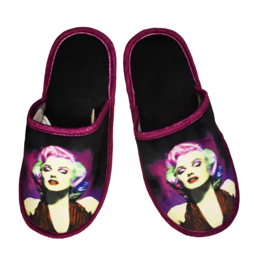 [Y6254] Marilyn Monroe Slippers - Multi Color
