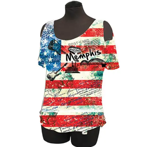 [M5689] Memphis T-Shirt - Flag